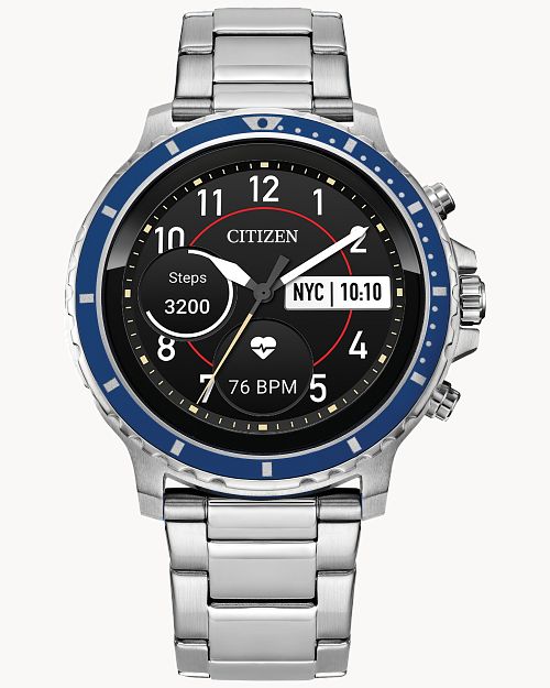 CZ Smart Touchscreen Black Dial Stainless Steel Bracelet MX0001